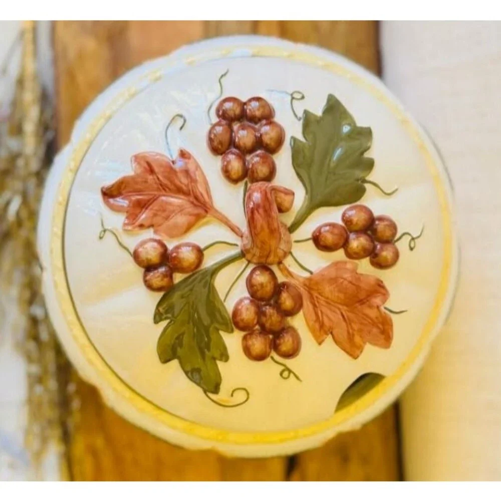 Fitz & Floyd Soup Serving Tureen Pumpkin Shape harvest 10.5